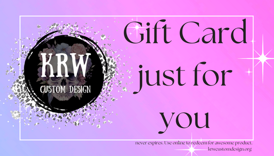 KRW Custom Design Gift Card